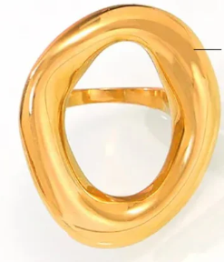 Anillo óvalo grande. Talla 7.