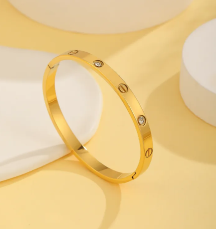 Pulsera estilo CARTIER clásico con circonias.